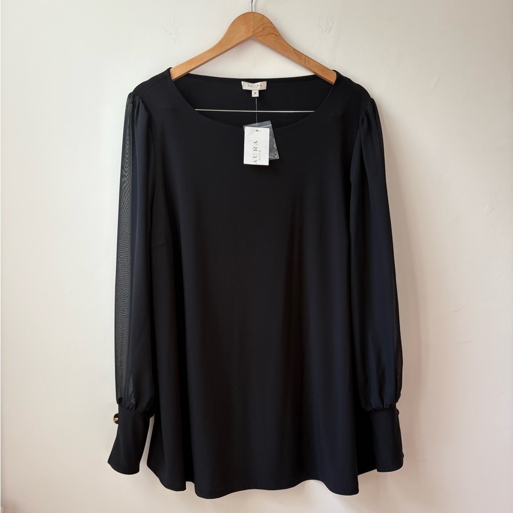 NWT Laura Chiffon Sleeve Top​ - Picture 12 of 13